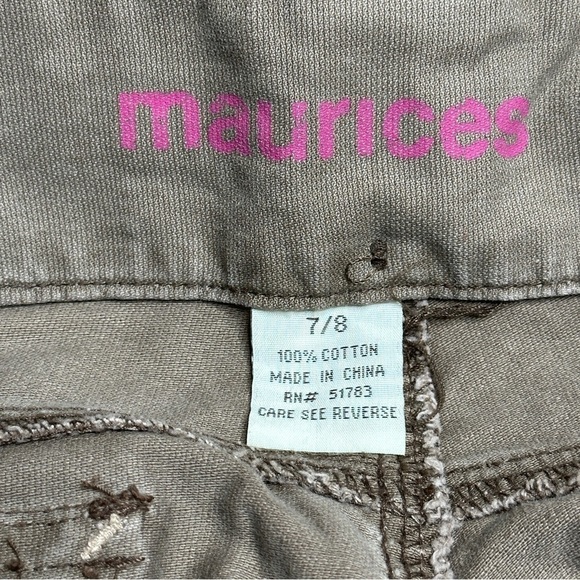 Maurices brown summer shorts NWT 7/8 - Picture 6 of 6